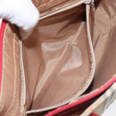 BURBERRY Nova Check Hand Bag Canvas Beige Auth MX108-20