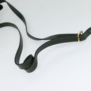 FENDI Shoulder Bag Suede Green Auth MX110-7