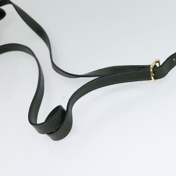 FENDI Shoulder Bag Suede Green Auth MX110