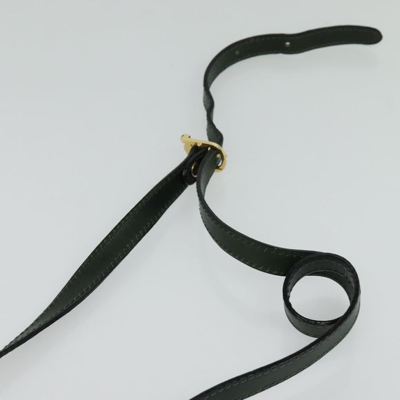 FENDI Shoulder Bag Suede Green Auth MX110