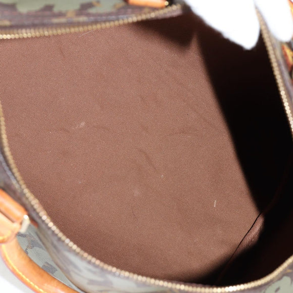 LOUIS VUITTON Monogram Graffiti Speedy 30 Bag Green Khaki M92194 LV Auth MX114AM