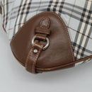 BURBERRY Nova Check Blue Label Shoulder Bag Nylon Light Blue Auth MX120-16