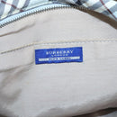 BURBERRY Nova Check Blue Label Shoulder Bag Nylon Light Blue Auth MX120-9