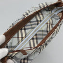 BURBERRY Nova Check Blue Label Shoulder Bag Nylon Light Blue Auth MX120-5
