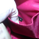 BURBERRY Nova Check Blue Label Shoulder Bag Nylon Red Auth MX126-12