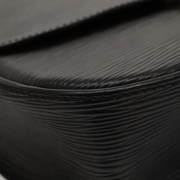 LOUIS VUITTON Epi Saint Cloud GM Shoulder Bag Black Noir M52192 LV Auth MX129