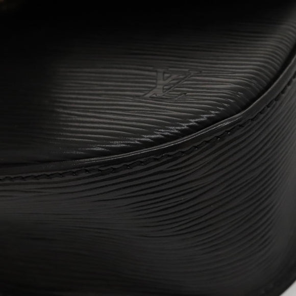 LOUIS VUITTON Epi Saint Cloud GM Shoulder Bag Black Noir M52192 LV Auth MX129