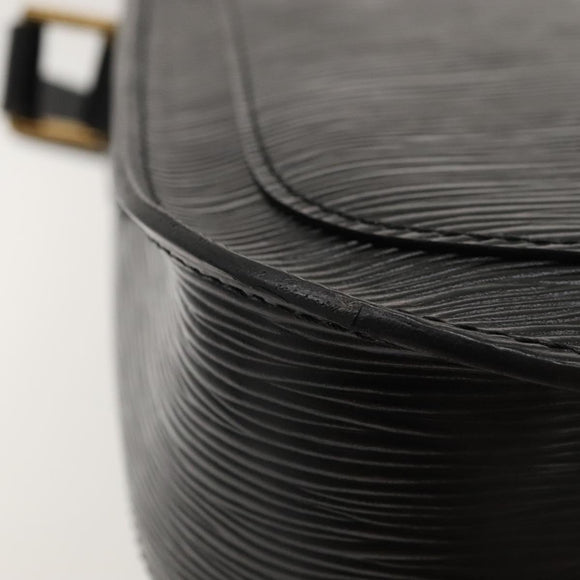 LOUIS VUITTON Epi Saint Cloud GM Shoulder Bag Black Noir M52192 LV Auth MX129