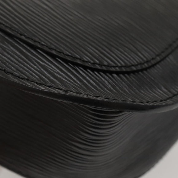 LOUIS VUITTON Epi Saint Cloud GM Shoulder Bag Black Noir M52192 LV Auth MX129