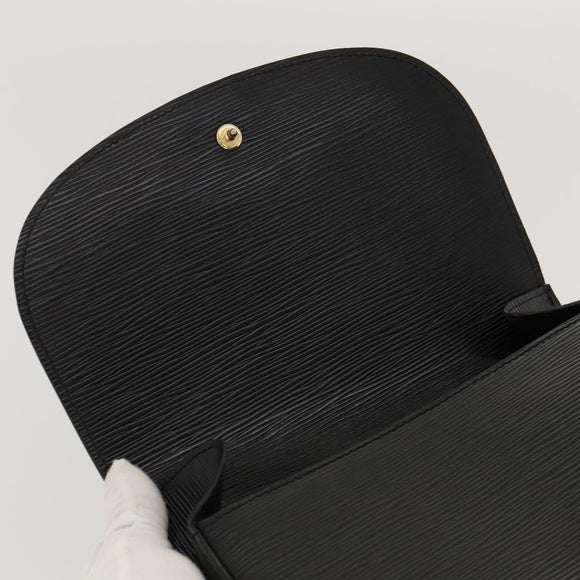 LOUIS VUITTON Epi Saint Cloud GM Shoulder Bag Black Noir M52192 LV Auth MX129