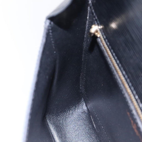 LOUIS VUITTON Epi Saint Cloud GM Shoulder Bag Black Noir M52192 LV Auth MX129