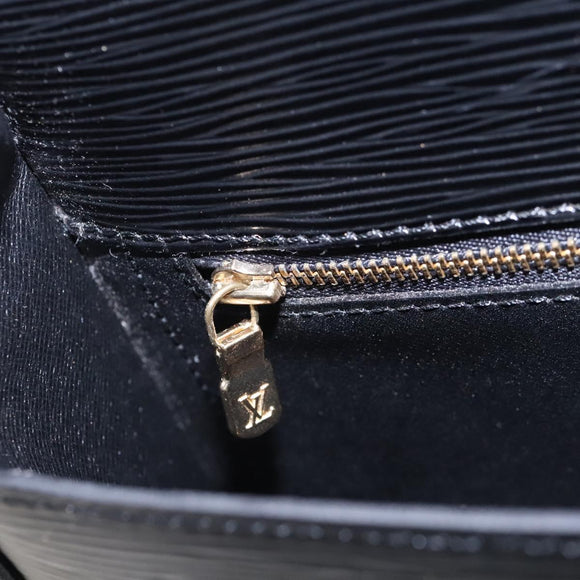 LOUIS VUITTON Epi Saint Cloud GM Shoulder Bag Black Noir M52192 LV Auth MX129