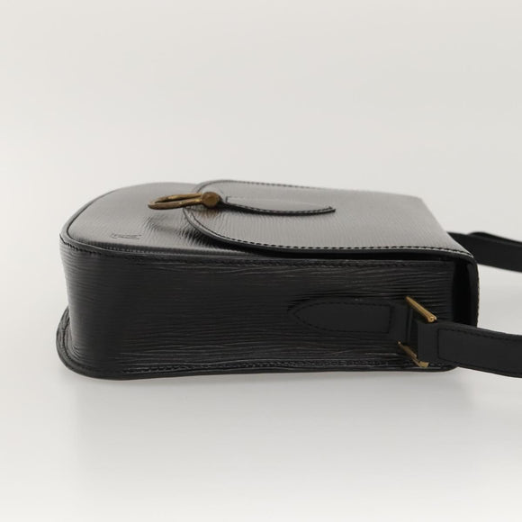 LOUIS VUITTON Epi Saint Cloud GM Shoulder Bag Black Noir M52192 LV Auth MX129