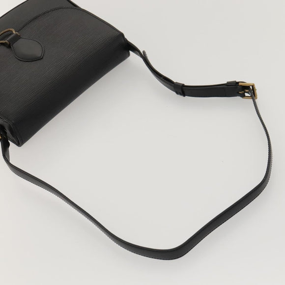 LOUIS VUITTON Epi Saint Cloud GM Shoulder Bag Black Noir M52192 LV Auth MX129