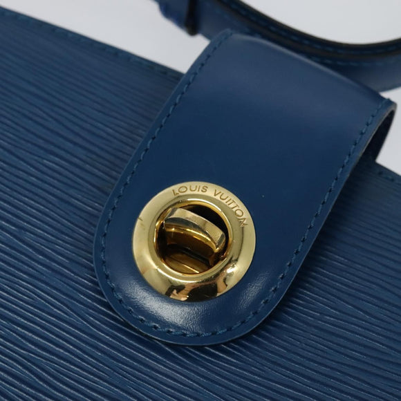 LOUIS VUITTON Epi Capuchin Shoulder Bag Blue M52345 LV Auth MX130