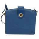 LOUIS VUITTON Epi Capuchin Shoulder Bag Blue M52345 LV Auth MX130-13
