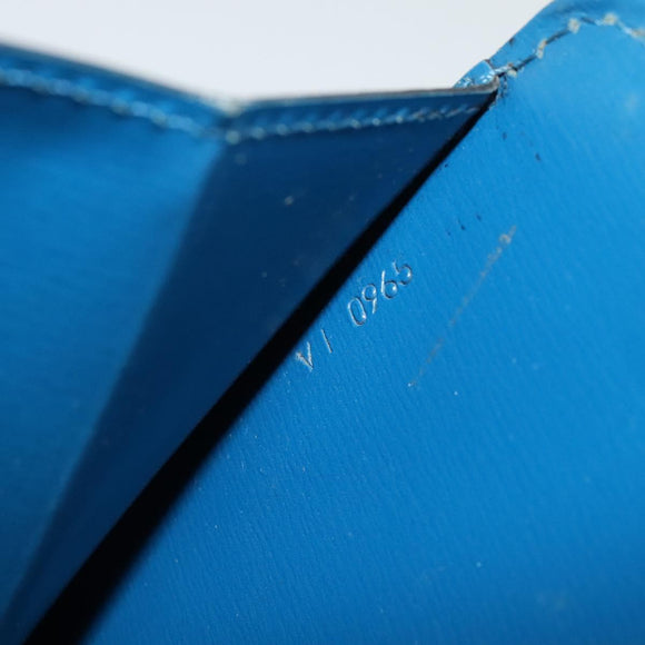 LOUIS VUITTON Epi Capuchin Shoulder Bag Blue M52345 LV Auth MX130