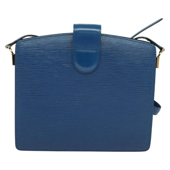 LOUIS VUITTON Epi Capuchin Shoulder Bag Blue M52345 LV Auth MX130