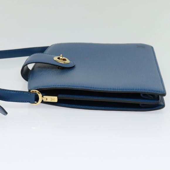 LOUIS VUITTON Epi Capuchin Shoulder Bag Blue M52345 LV Auth MX130