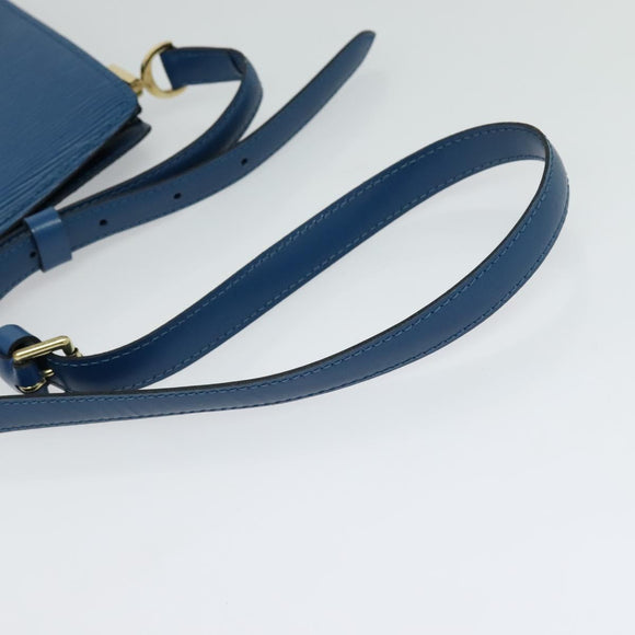 LOUIS VUITTON Epi Capuchin Shoulder Bag Blue M52345 LV Auth MX130