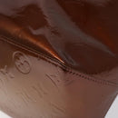 LOUIS VUITTON Monogram Vernis Reade MM Hand Bag Bronze M91143 LV Auth MX132-9