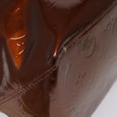 LOUIS VUITTON Monogram Vernis Reade MM Hand Bag Bronze M91143 LV Auth MX132-14