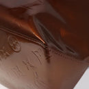LOUIS VUITTON Monogram Vernis Reade MM Hand Bag Bronze M91143 LV Auth MX132-15