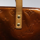 LOUIS VUITTON Monogram Vernis Reade MM Hand Bag Bronze M91143 LV Auth MX132-10