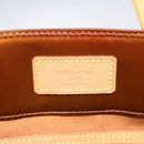 LOUIS VUITTON Monogram Vernis Reade MM Hand Bag Bronze M91143 LV Auth MX132-17