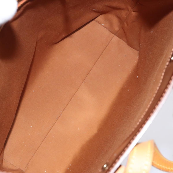 LOUIS VUITTON Monogram Vernis Reade MM Hand Bag Bronze M91143 LV Auth MX132