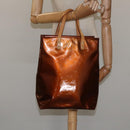 LOUIS VUITTON Monogram Vernis Reade MM Hand Bag Bronze M91143 LV Auth MX132-21