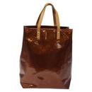 LOUIS VUITTON Monogram Vernis Reade MM Hand Bag Bronze M91143 LV Auth MX132-2