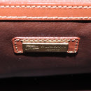 Burberrys Nova Check Boston Bag PVC 2way Beige Auth MX139-20