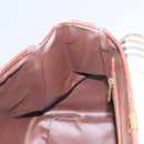 Burberrys Nova Check Boston Bag PVC 2way Beige Auth MX139-21