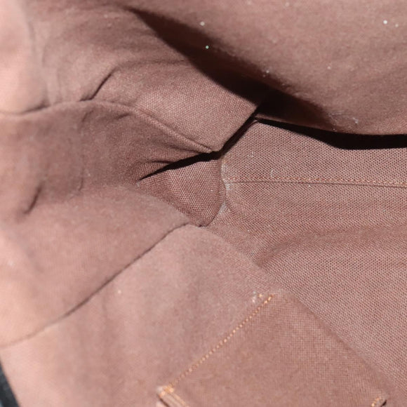 Burberrys Nova Check Blue Label Tote Bag Wool Beige Auth MX157