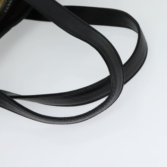 Burberrys Nova Check Blue Label Tote Bag Wool Beige Auth MX157