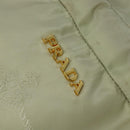 PRADA Shoulder Bag Nylon Beige Gold Auth MX164-17