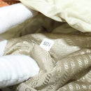 PRADA Shoulder Bag Nylon Beige Gold Auth MX164-12