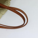 PRADA Shoulder Bag Nylon Beige Gold Auth MX164-7