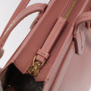 Salvatore Ferragamo Shoulder Bag Leather Pink Gold Auth MX166V-9