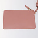 Salvatore Ferragamo Shoulder Bag Leather Pink Gold Auth MX166V-24