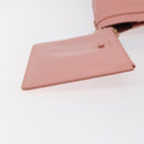 Salvatore Ferragamo Shoulder Bag Leather Pink Gold Auth MX166V-25