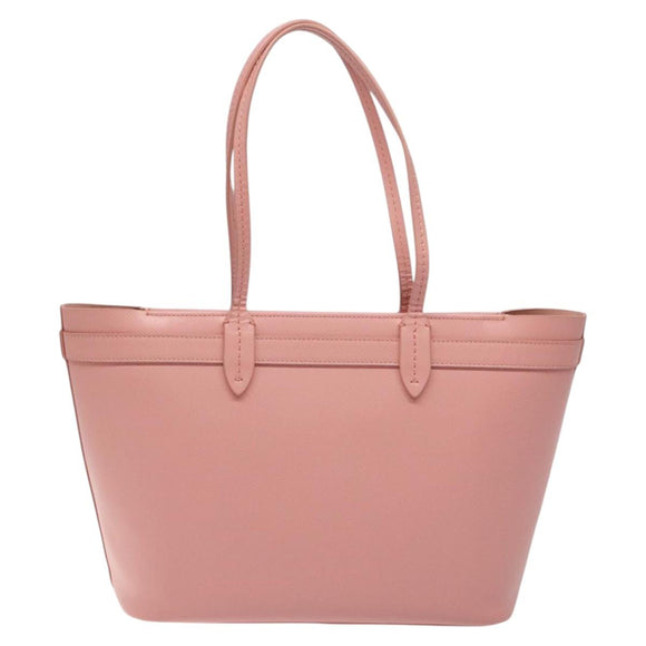 Salvatore Ferragamo Shoulder Bag Leather Pink Gold Auth MX166V