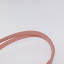 Salvatore Ferragamo Shoulder Bag Leather Pink Gold Auth MX166V-14