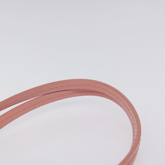 Salvatore Ferragamo Shoulder Bag Leather Pink Gold Auth MX166V