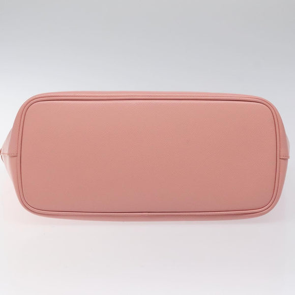 Salvatore Ferragamo Shoulder Bag Leather Pink Gold Auth MX166V