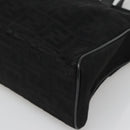 FENDI Zucca Canvas Tote Bag Gold Black Auth MX167-8