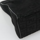 FENDI Zucca Canvas Tote Bag Gold Black Auth MX167-15