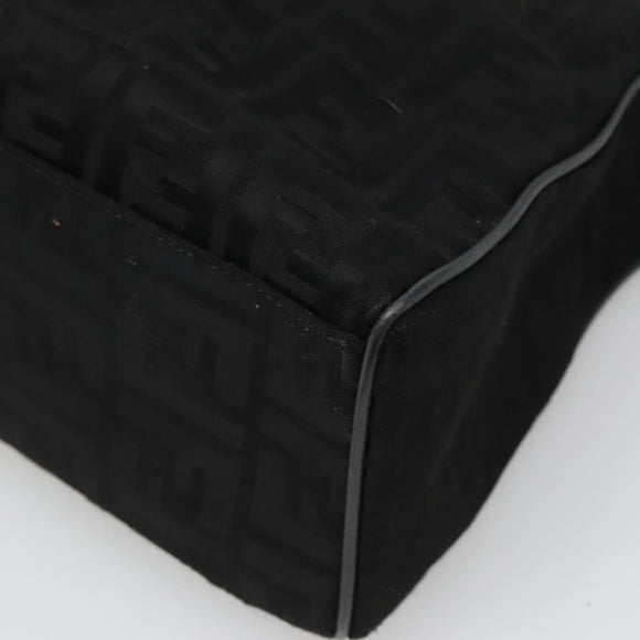 FENDI Zucca Canvas Tote Bag Gold Black Auth MX167