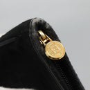 FENDI Zucca Canvas Tote Bag Gold Black Auth MX167-9